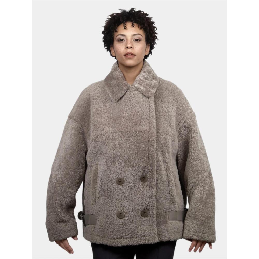 NEW LUSSO BENI radiance teddy jacket in lavender